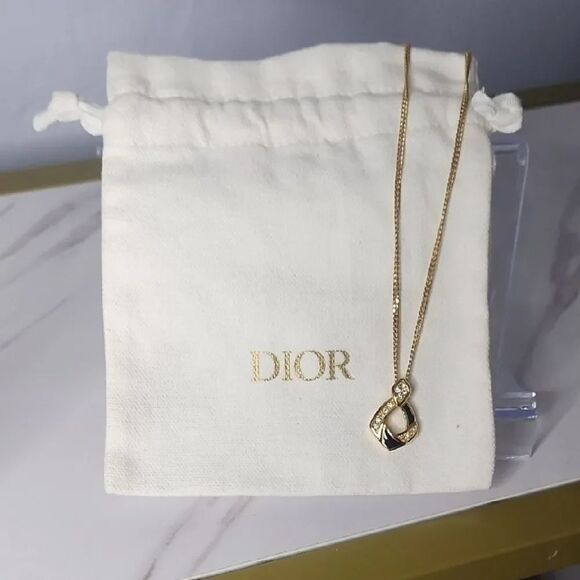 Dior Jewelry - Christain Dior Gold and Black Necklace wi